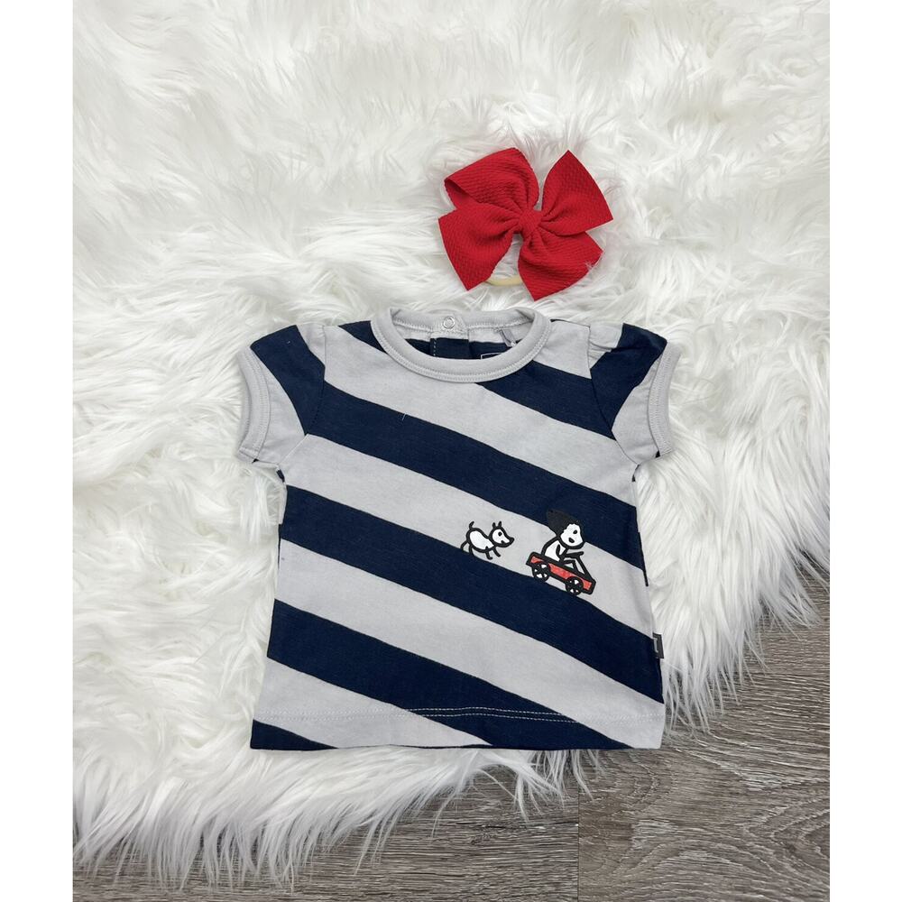 Imps &‎ Elfs Striped Tee 0/3month NEW